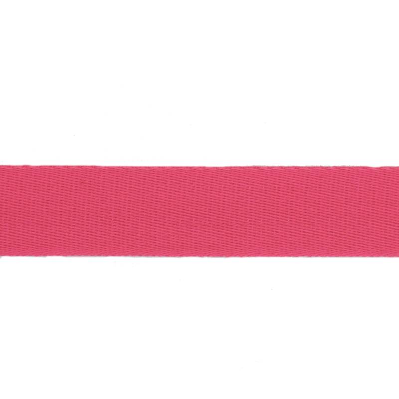 Baumwoll-Gurtband uni pink 38 mm von Stoffe Hemmers