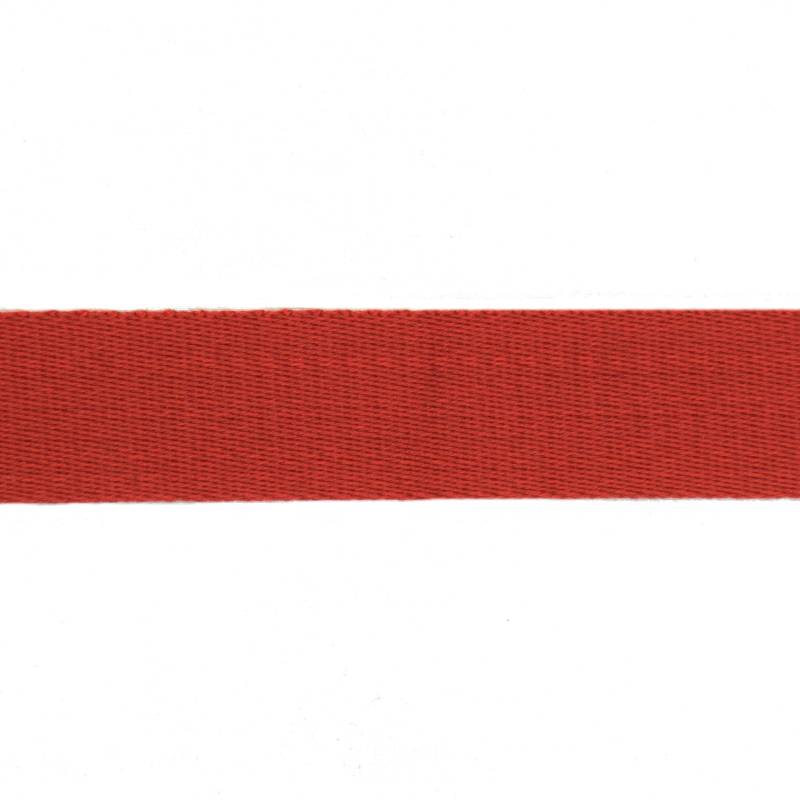 Baumwoll-Gurtband uni rot 38 mm von Stoffe Hemmers