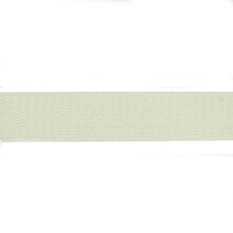 Baumwoll-Gurtband uni wollweiss 38 mm von Stoffe Hemmers