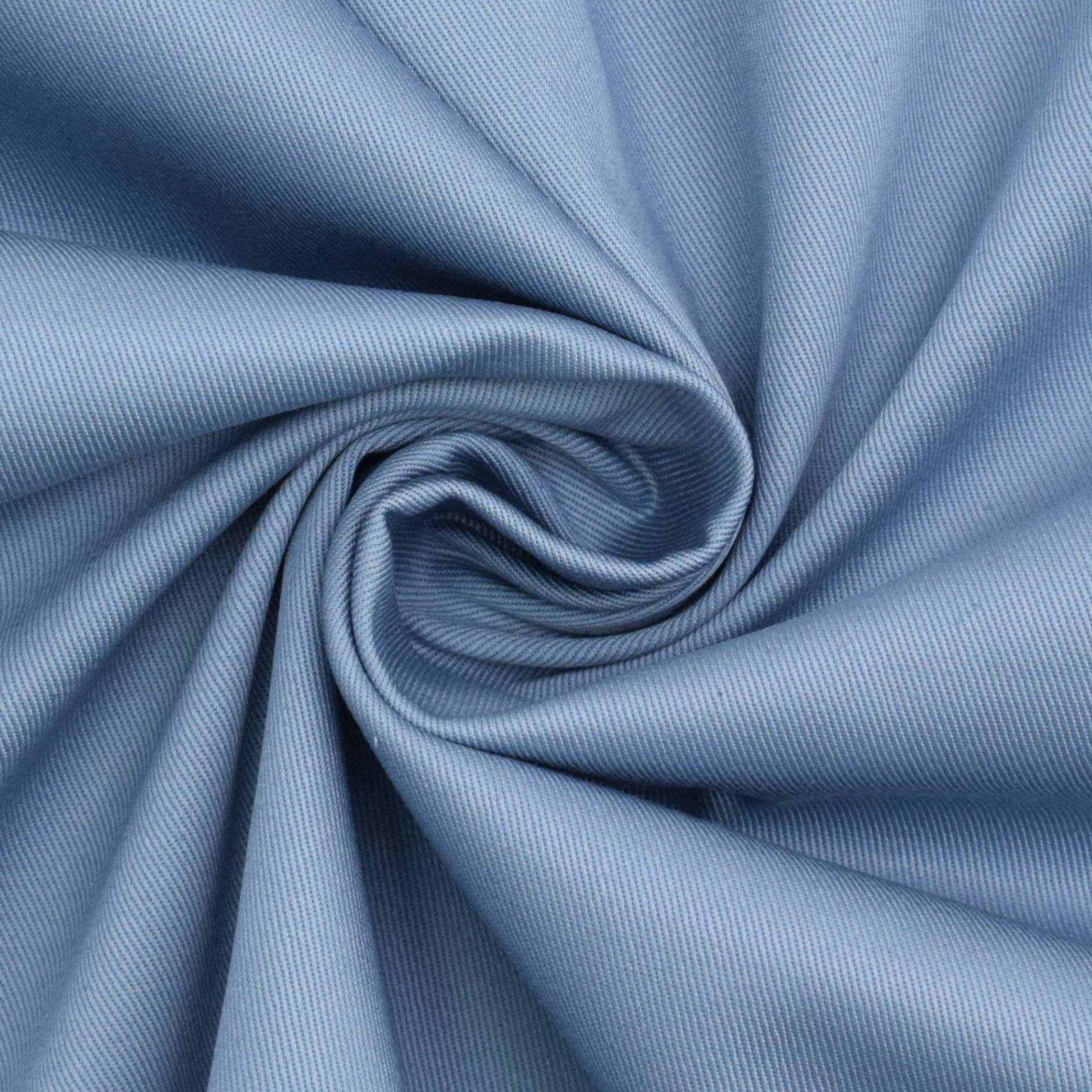 Baumwoll-Köper, taubenblau Baumwoll-Köper, taubenblau von Stoffe Hemmers