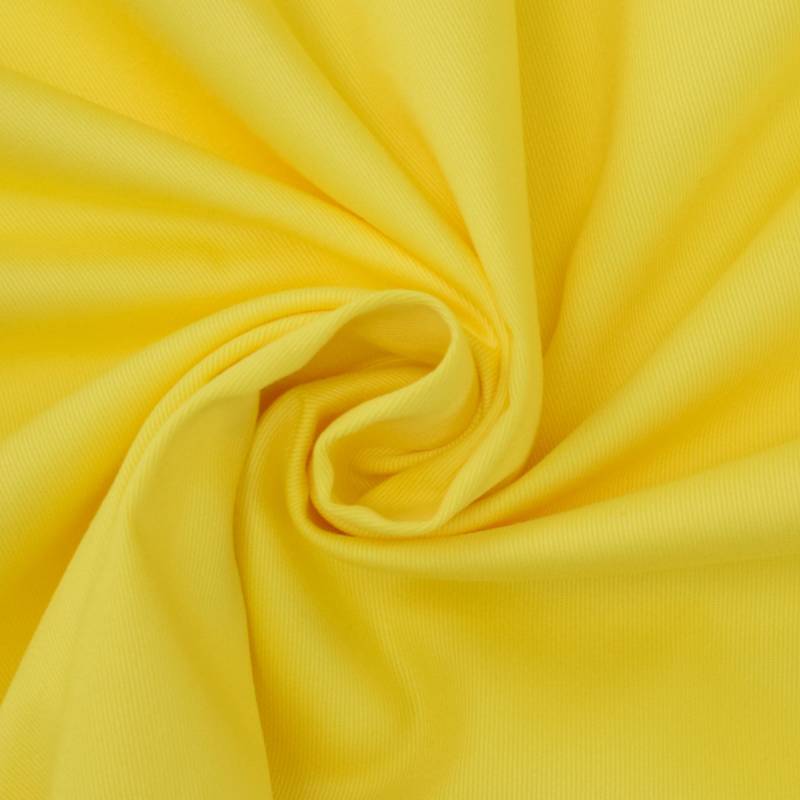 Baumwoll-Köper gelb von Stoffe Hemmers