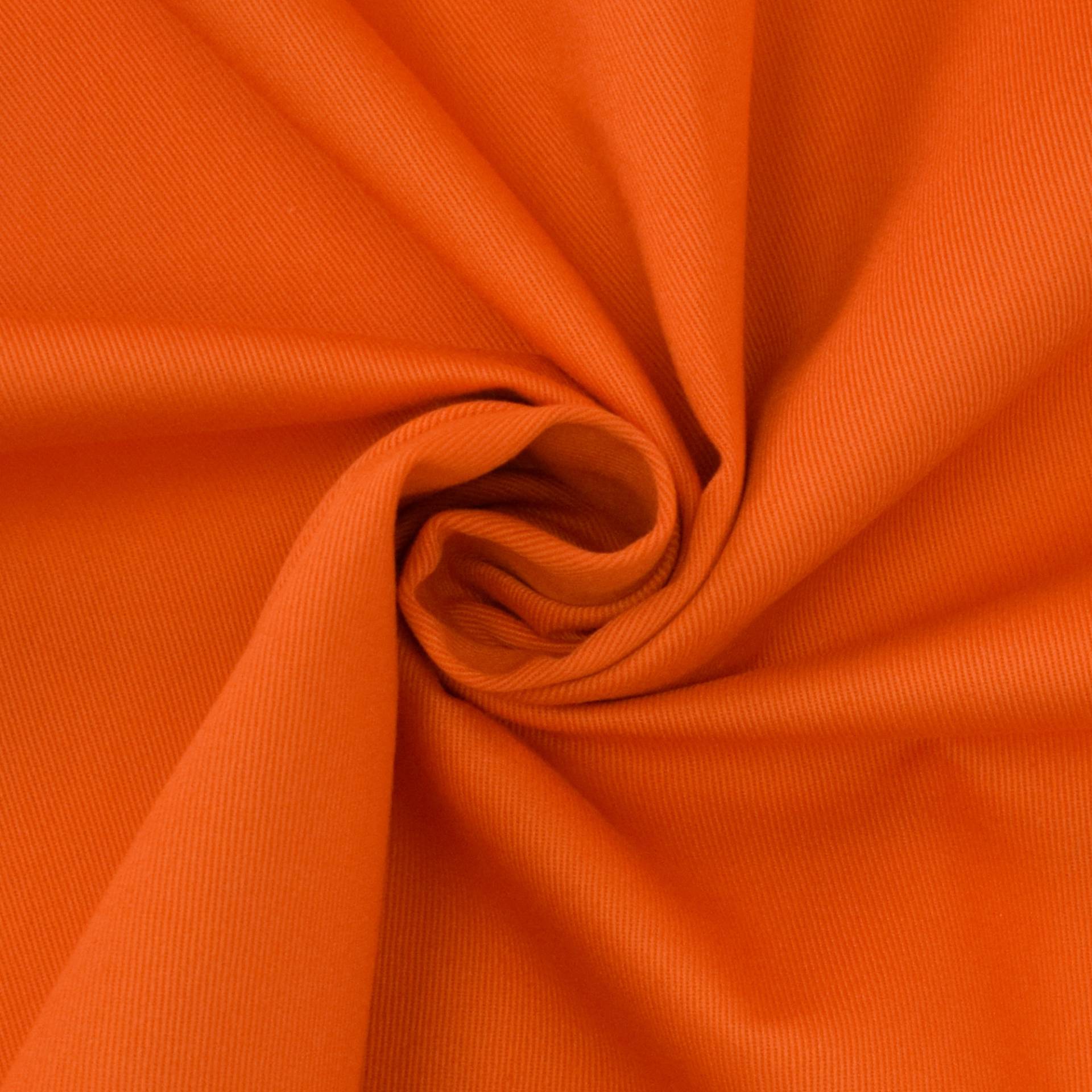 Baumwoll-Köper orange Baumwoll-Köper orange von Stoffe Hemmers