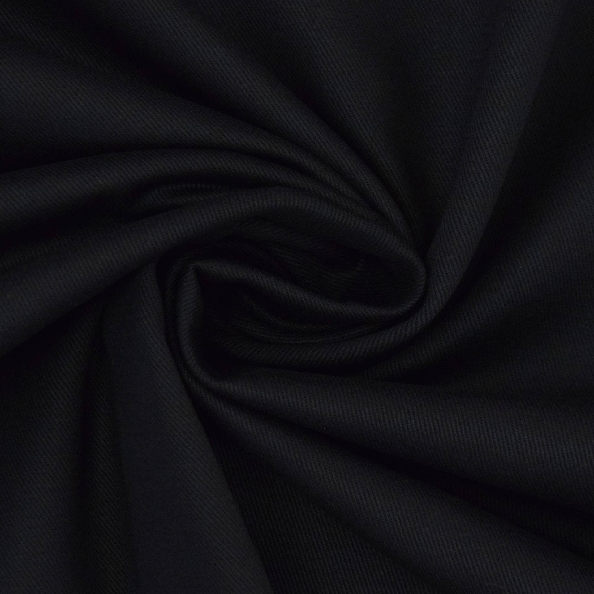 Baumwoll-Köper schwer, schwarz Baumwoll-Köper schwer, schwarz von Stoffe Hemmers