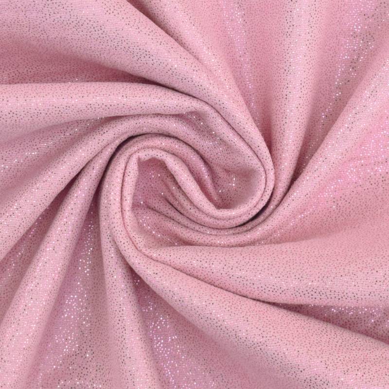 Baumwoll Musselin Glitter, rosa Baumwoll Musselin Glitter, rosa von Stoffe Hemmers