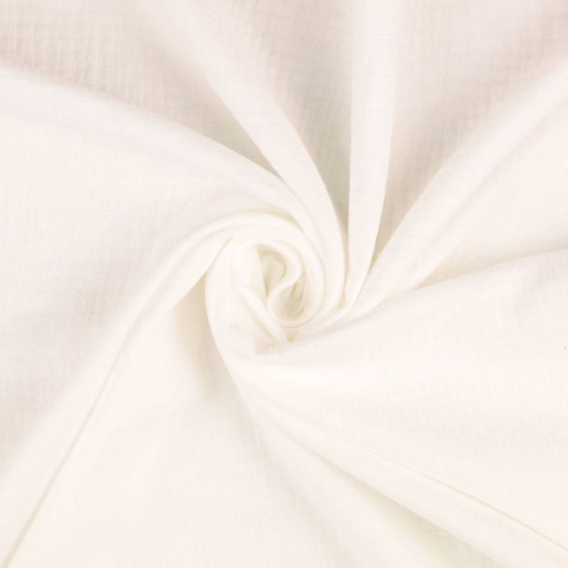 Baumwoll Musselin Uni, wollweiß Baumwoll Musselin Uni, wollweiß von Stoffe Hemmers