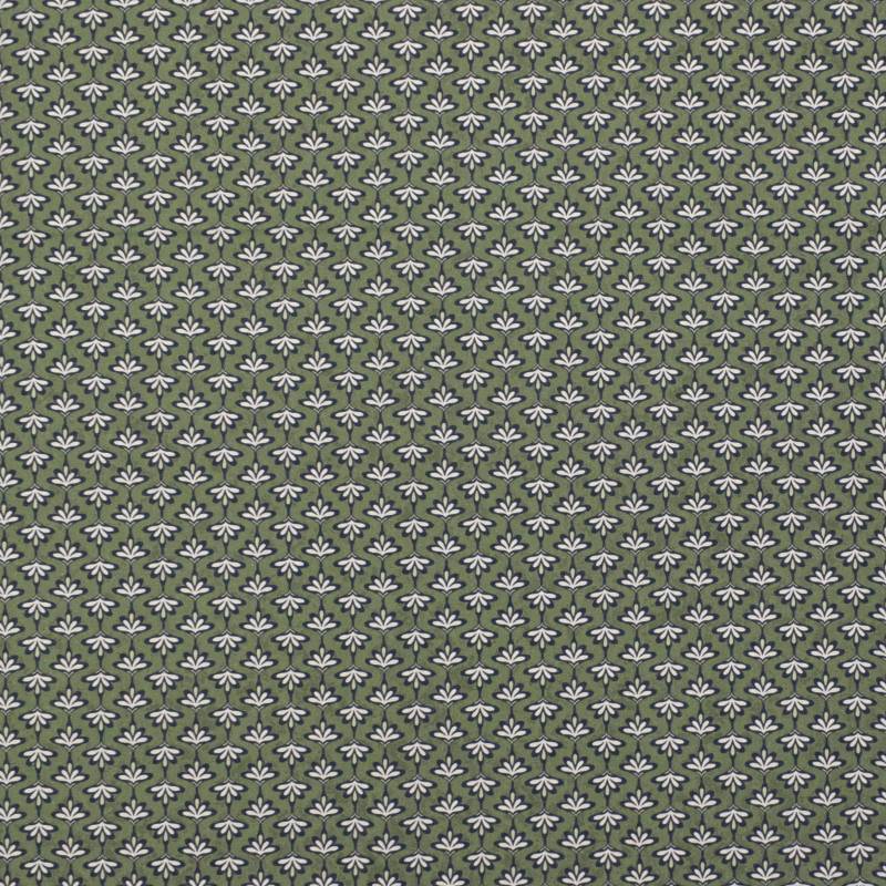 Baumwoll Popeline Geo Leaves, blassgrün Baumwoll Popeline Geo Leaves, blassgrün von Stoffe Hemmers