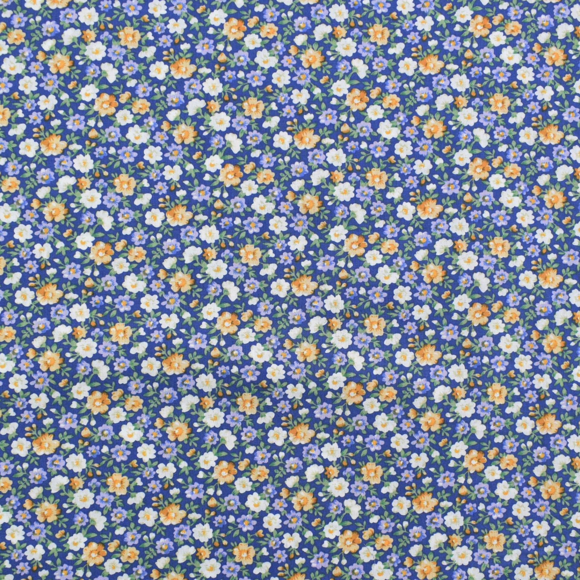 Baumwoll Popeline Julia, jeansblau von Stoffe Hemmers