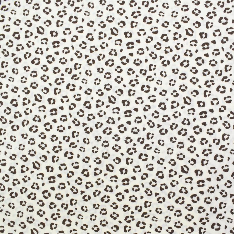 Baumwoll Popeline Leo Dots, creme von Stoffe Hemmers
