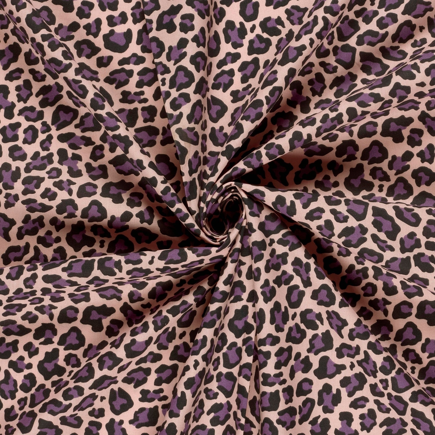 Baumwoll Popeline Leo Lovers, rosa von Stoffe Hemmers