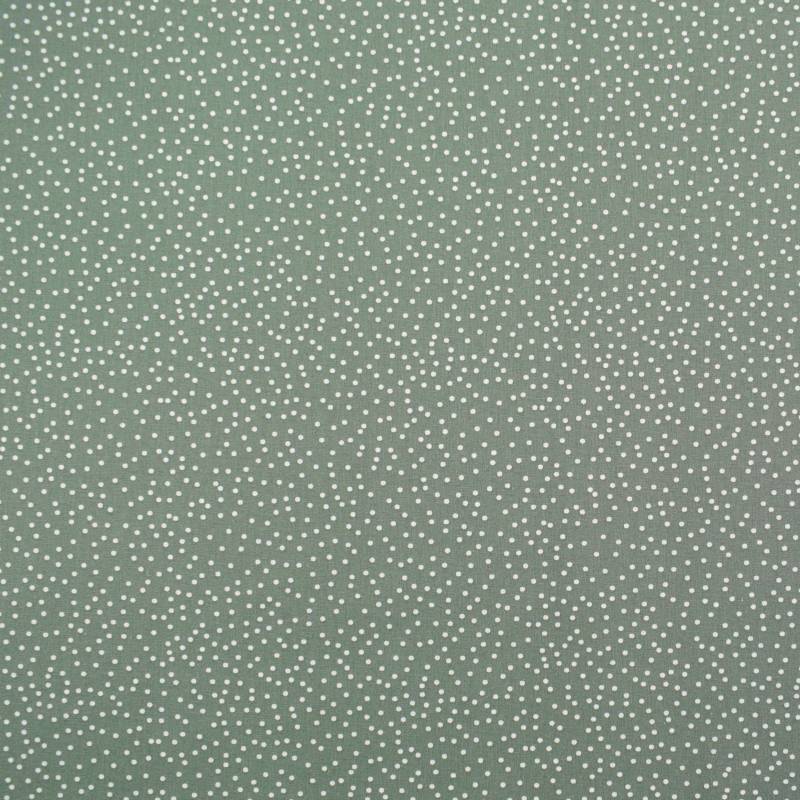 Baumwoll Popeline Little Dots, blassgrün von Stoffe Hemmers