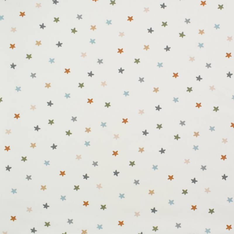 Baumwoll Popeline Stars, wollweiß Baumwoll Popeline Stars, wollweiß von Stoffe Hemmers