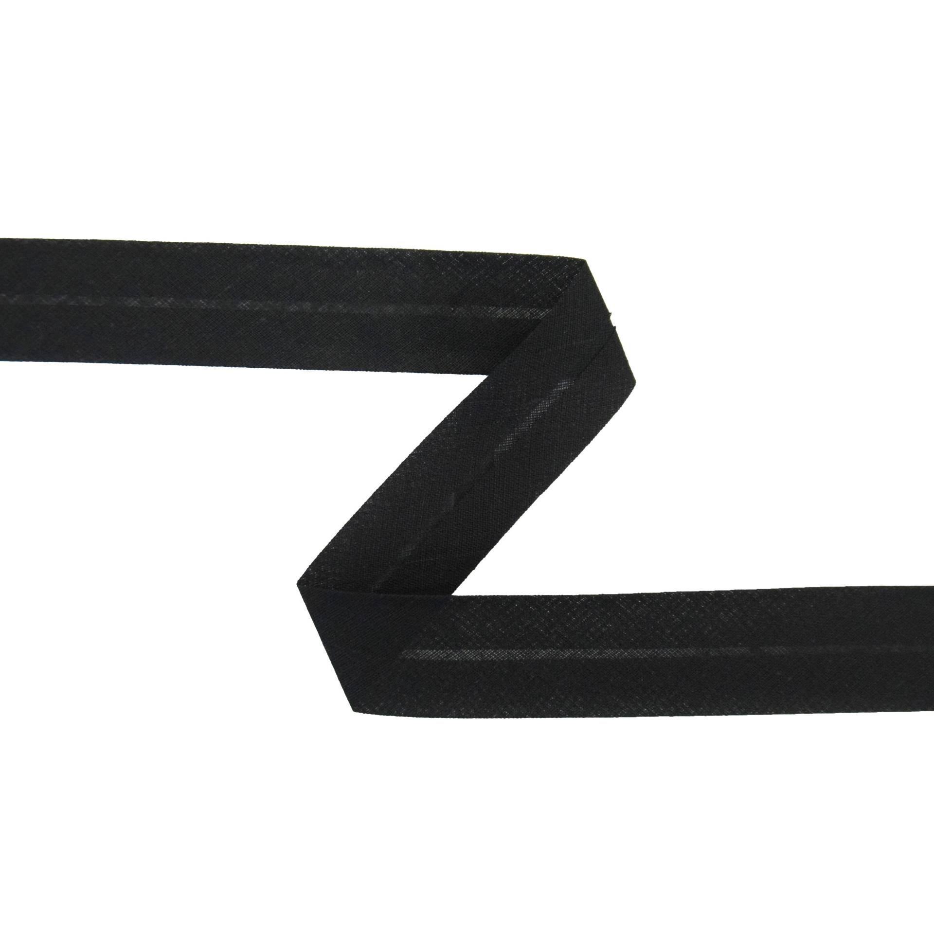 Baumwoll-Schrägband, schwarz, 60-30 Baumwoll-Schrägband, schwarz, 60-30 von Stoffe Hemmers