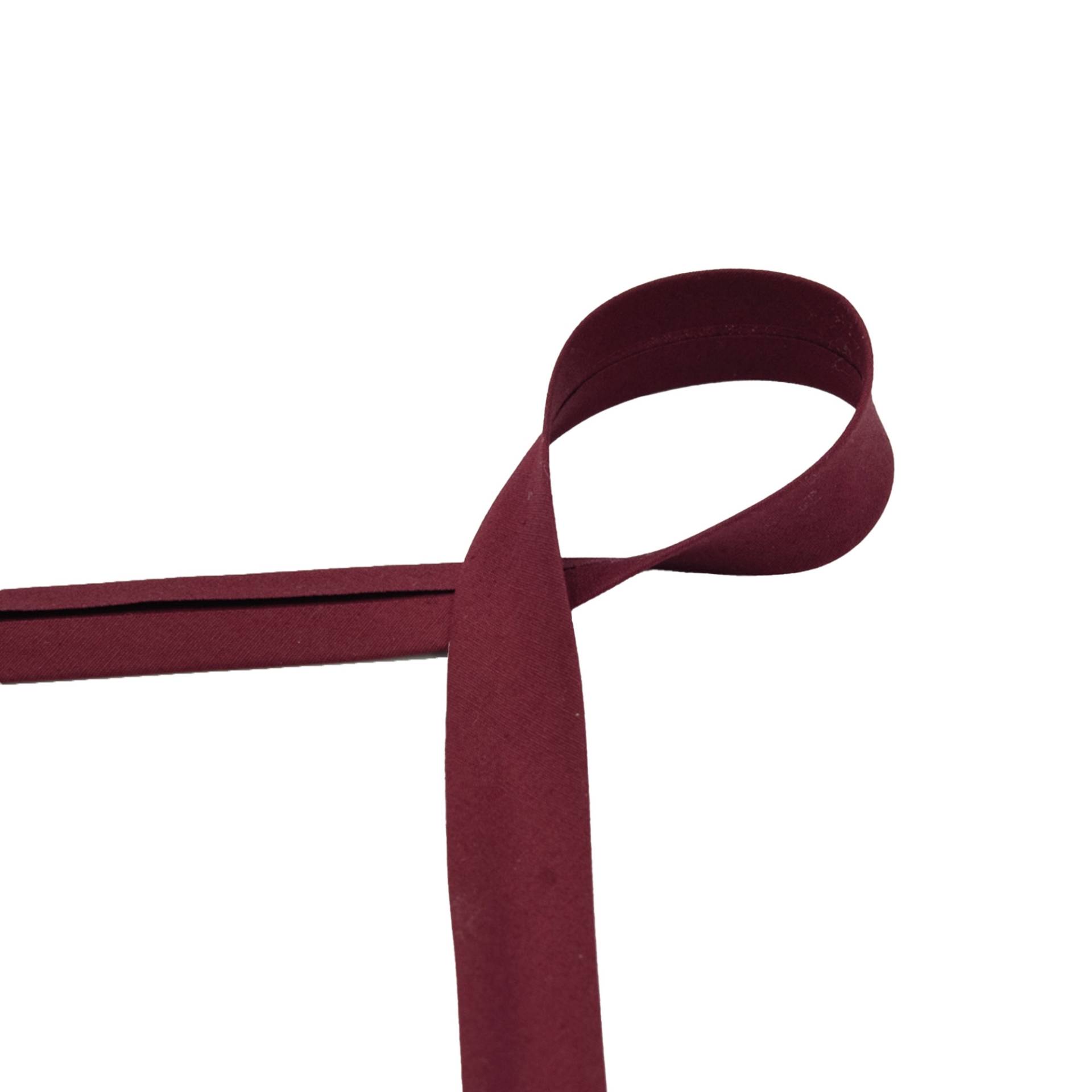 Baumwoll Schrägband 20 mm, bordeaux Baumwoll Schrägband 20 mm, bordeaux von Stoffe Hemmers