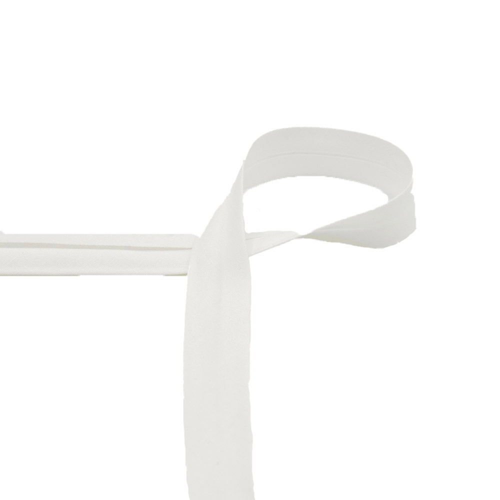 Baumwoll Schrägband 20 mm, wollweiss Baumwoll Schrägband 20 mm, wollweiss von Stoffe Hemmers
