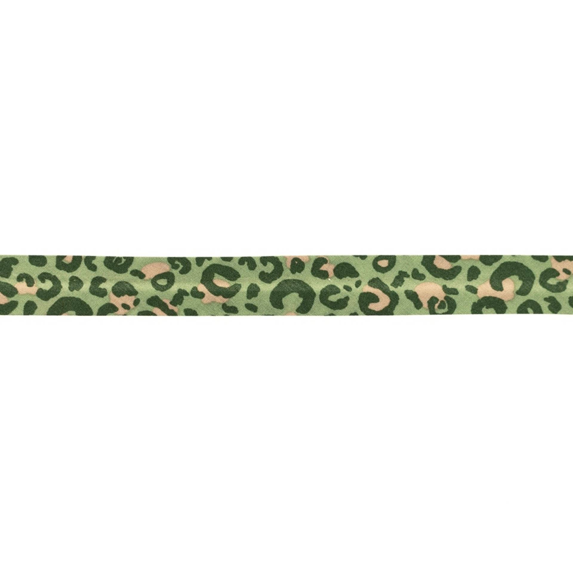 Baumwoll Schrägband Leo 20mm, grün Baumwoll Schrägband Leo 20mm, grün von Stoffe Hemmers