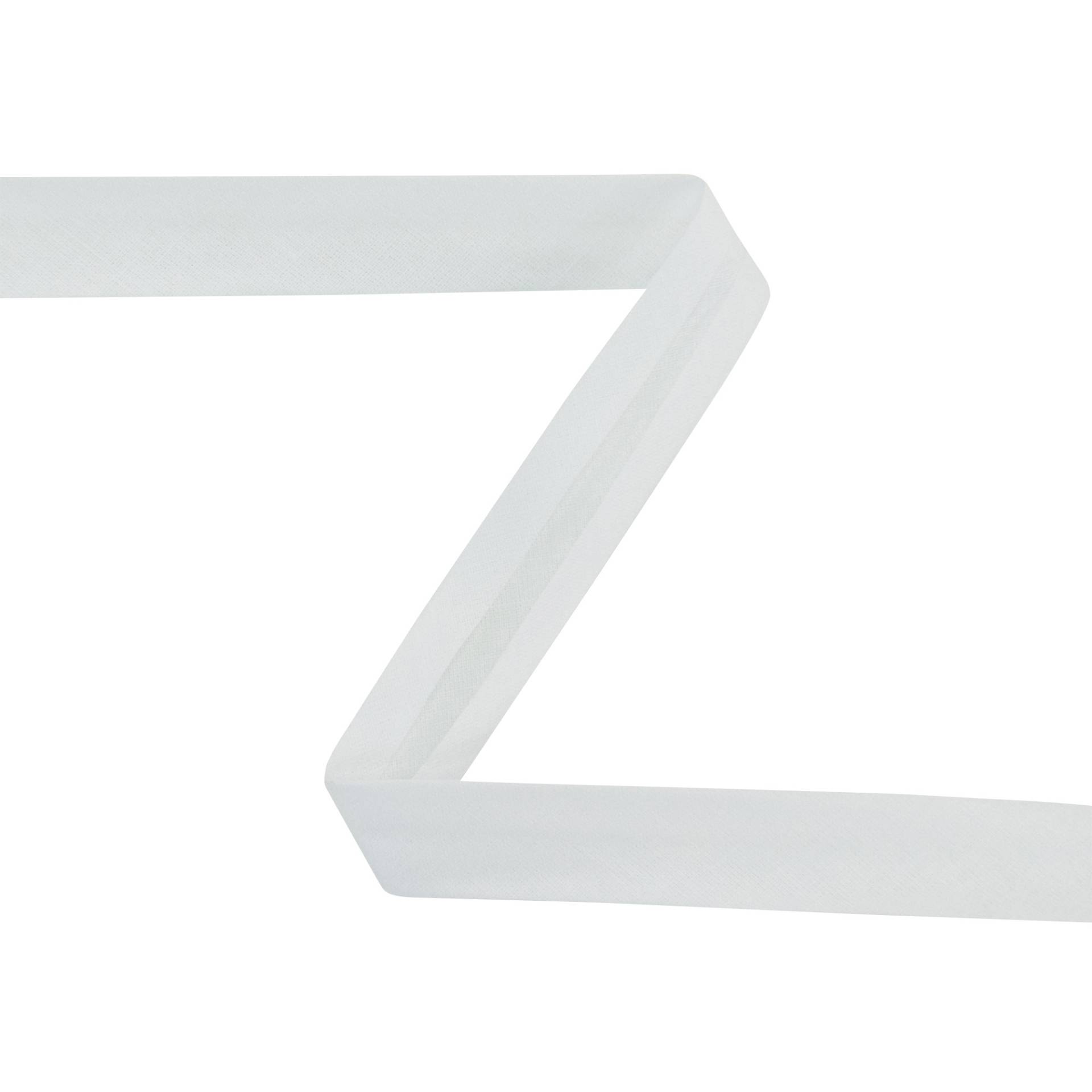 Baumwoll-Schrägband Theo 20 mm, weiss von Stoffe Hemmers