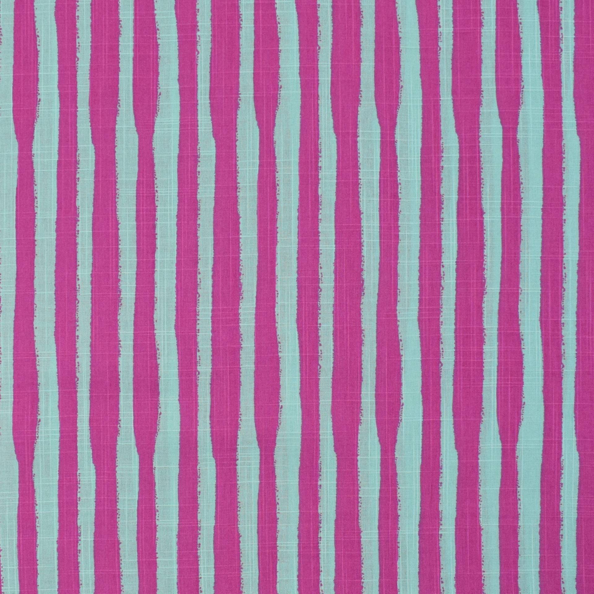 Baumwoll Viskose Mix Stripes, magenta von Stoffe Hemmers