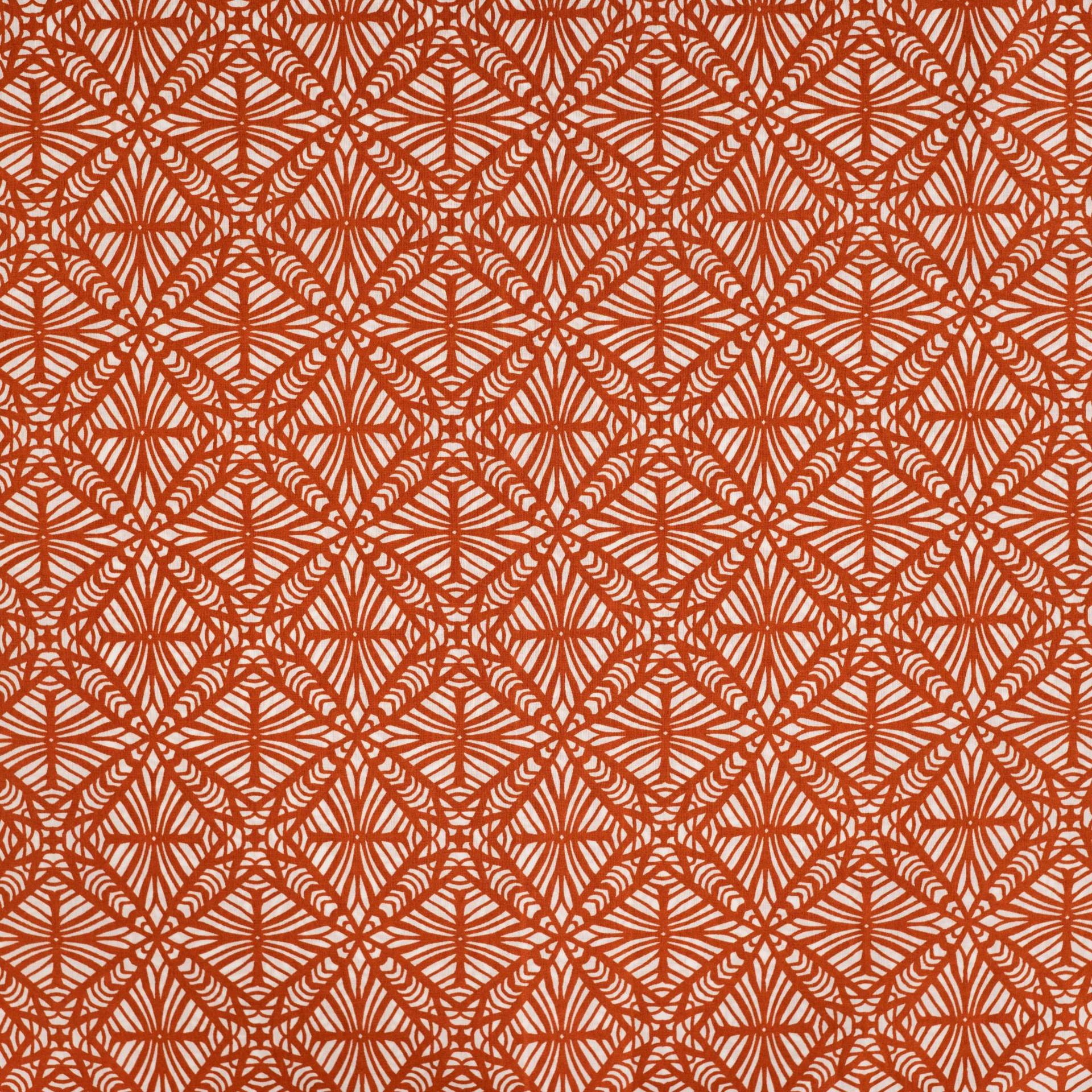 Baumwoll Voile Enjoy Copper Coast Stars, terracotta von Stoffe Hemmers