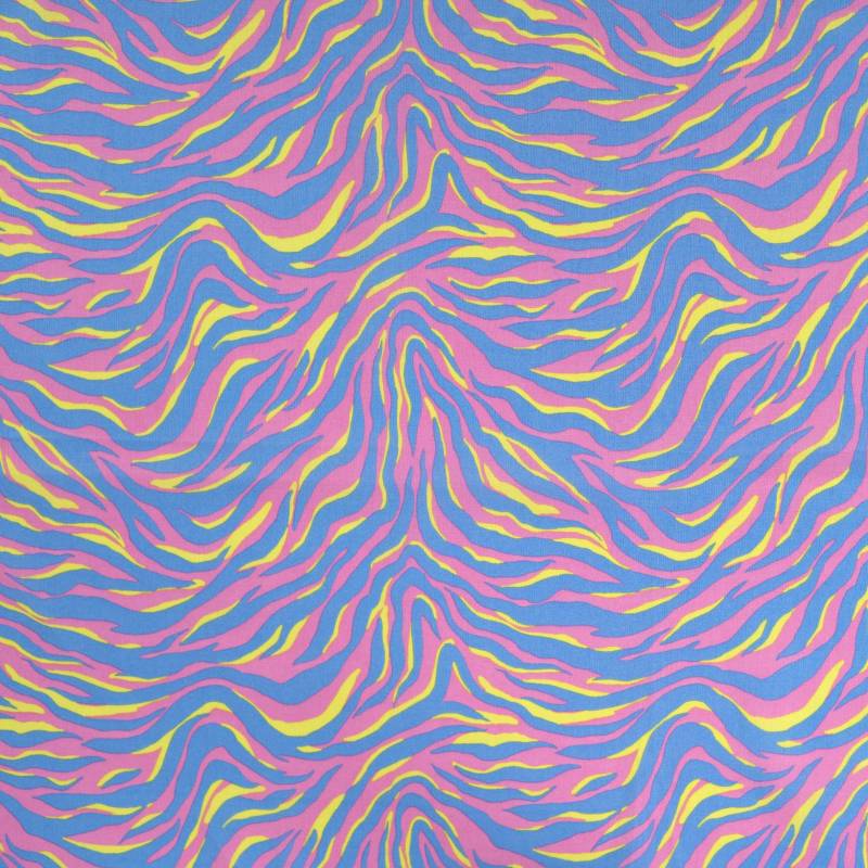 Baumwoll Voile Enjoy Sorbet Beach Animal Print, rosa von Stoffe Hemmers