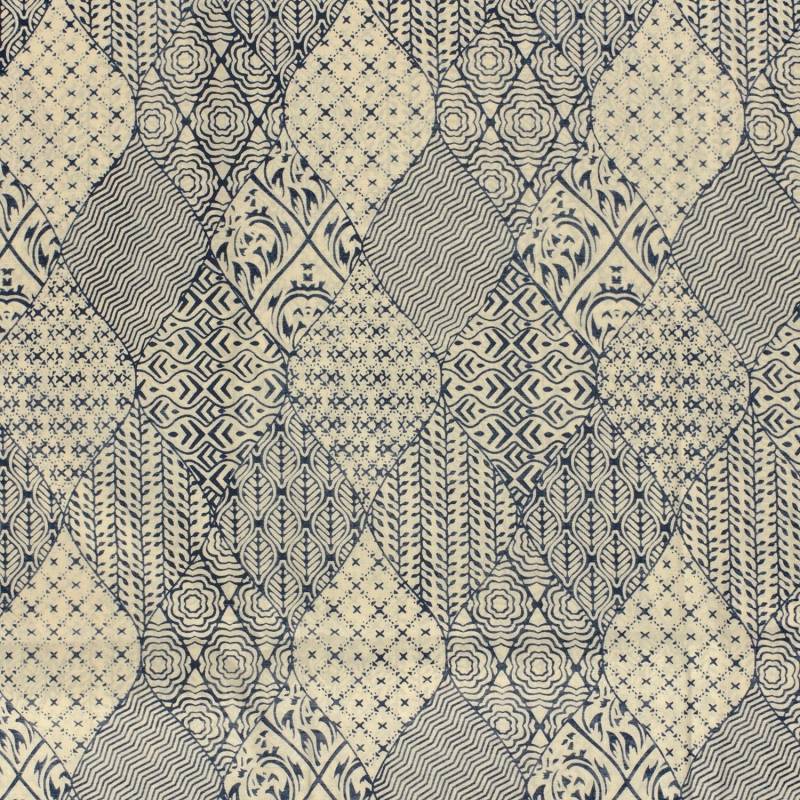 Baumwoll Voile Fantasy Leaves, natur von Stoffe Hemmers