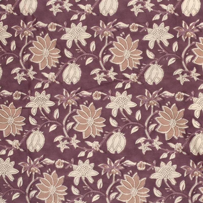 Baumwoll Voile Flowers, malve von Stoffe Hemmers
