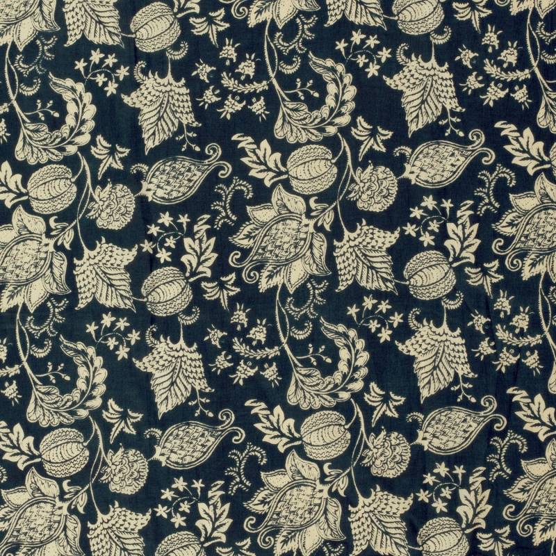 Baumwoll Voile Oriental Flowers, marine von Stoffe Hemmers