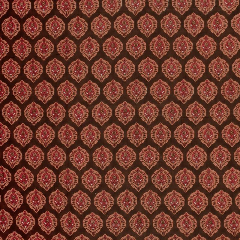 Baumwoll Voile Oriental Ornaments, braun von Stoffe Hemmers