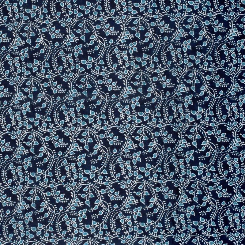 Baumwoll Voile Twigs, marine von Stoffe Hemmers