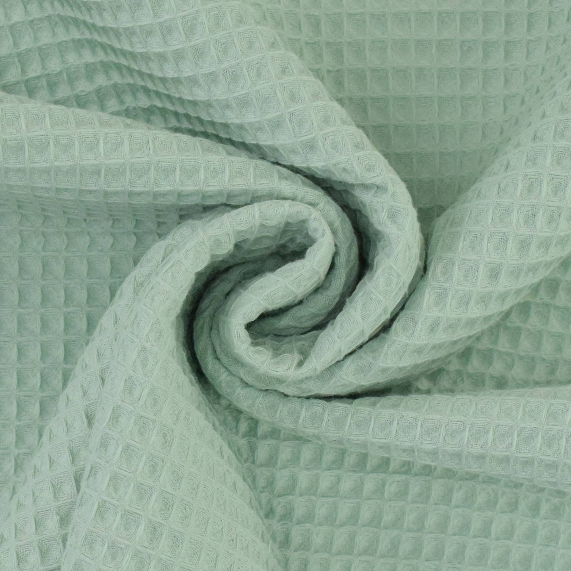Baumwoll Waffelpiqué, mint Baumwoll Waffelpiqué, mint von Stoffe Hemmers
