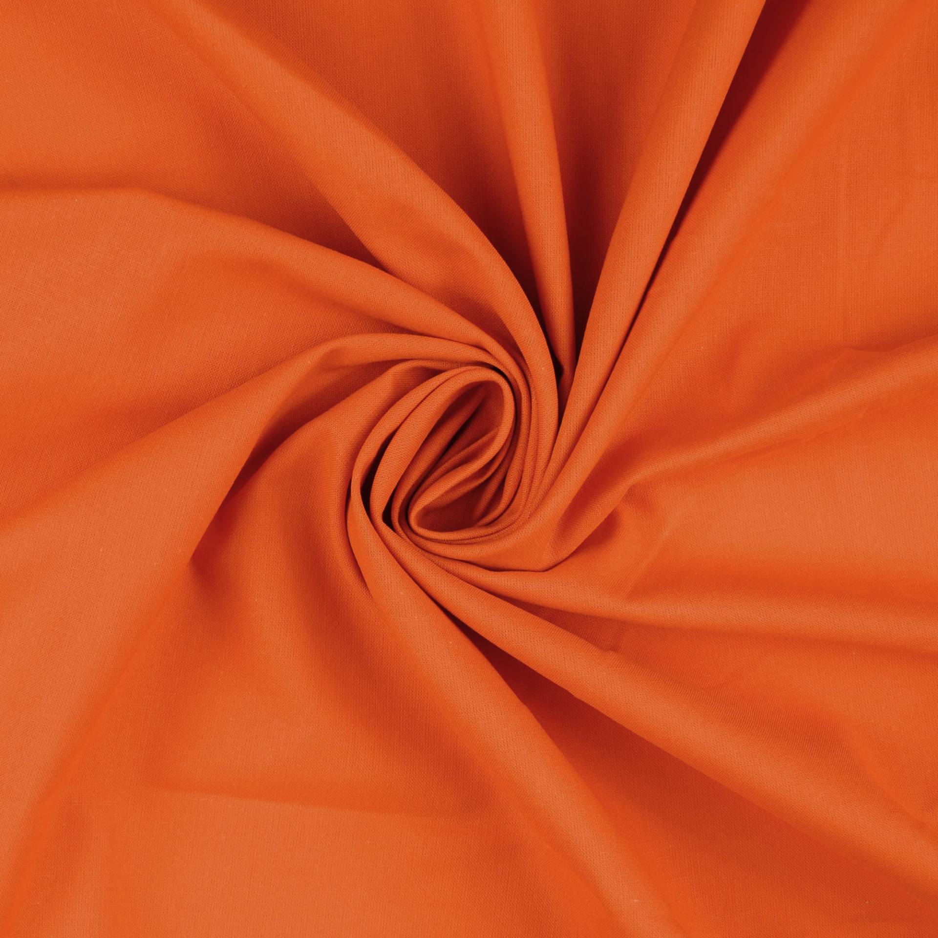 Baumwollcretonne, orange von Stoffe Hemmers