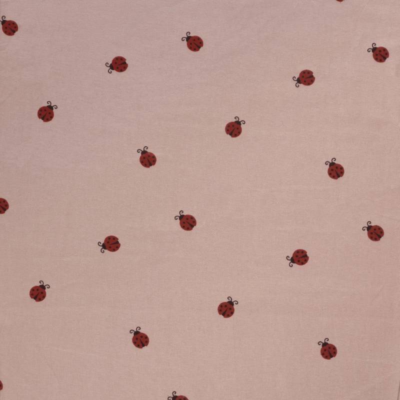 Baumwollflanell Ladybug, altrosa Baumwollflanell Ladybug, altrosa von Stoffe Hemmers