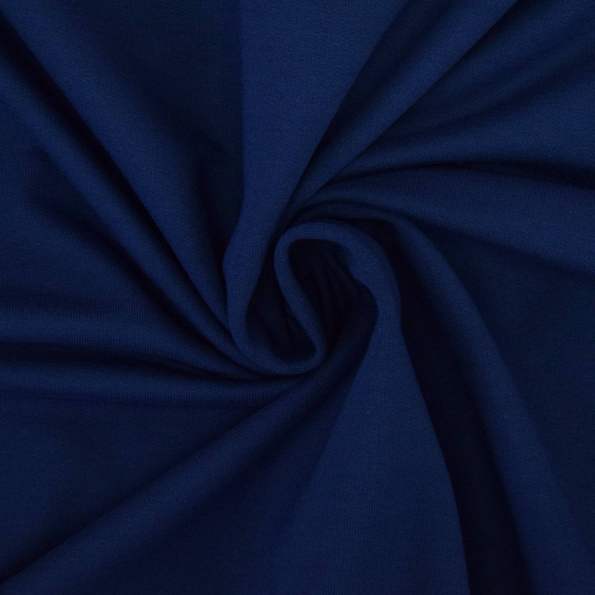 French Terry uni, dunkelblau French Terry uni, dunkelblau von Stoffe Hemmers