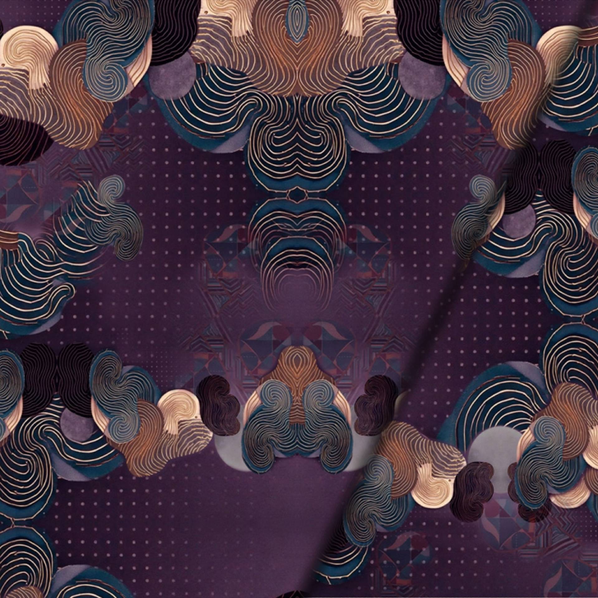 Baumwolljersey Panel Majestic 150 x 200 cm von Stoffe Hemmers