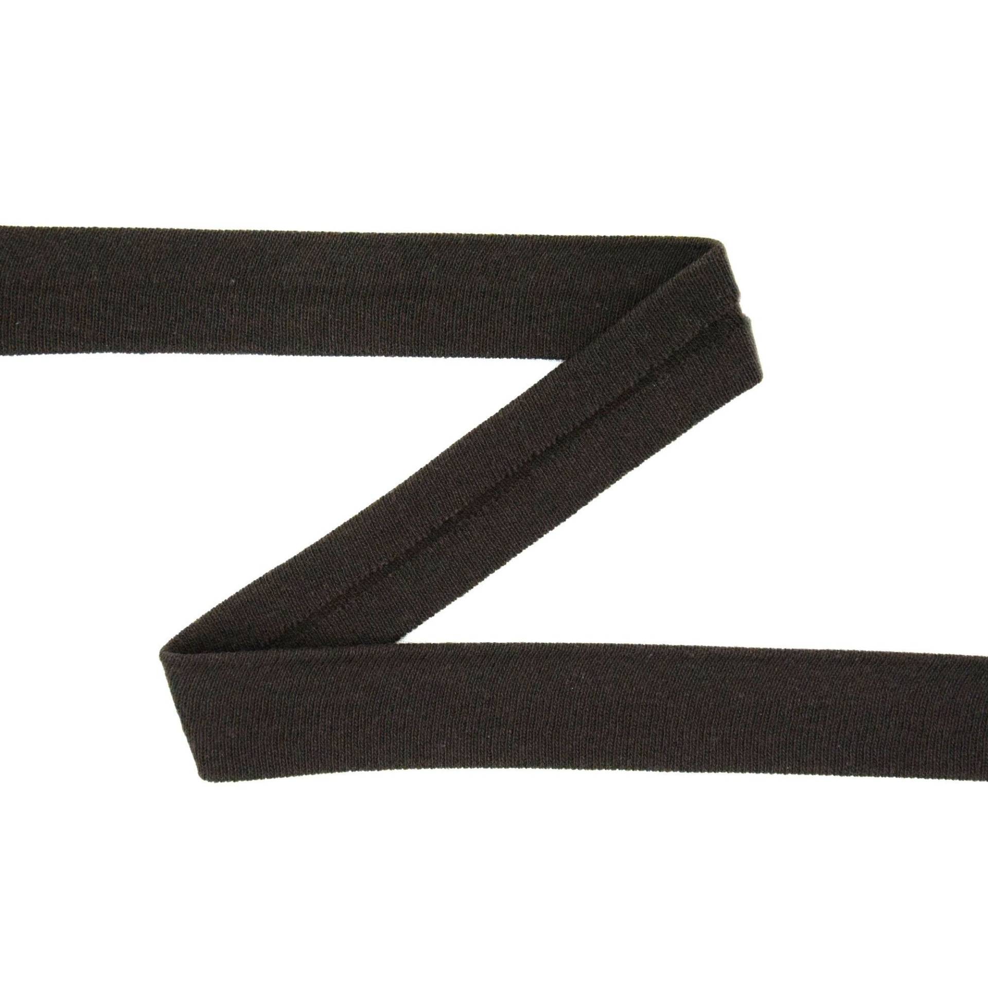 Baumwolljersey-Schrägband, braun Baumwolljersey-Schrägband, braun von Stoffe Hemmers
