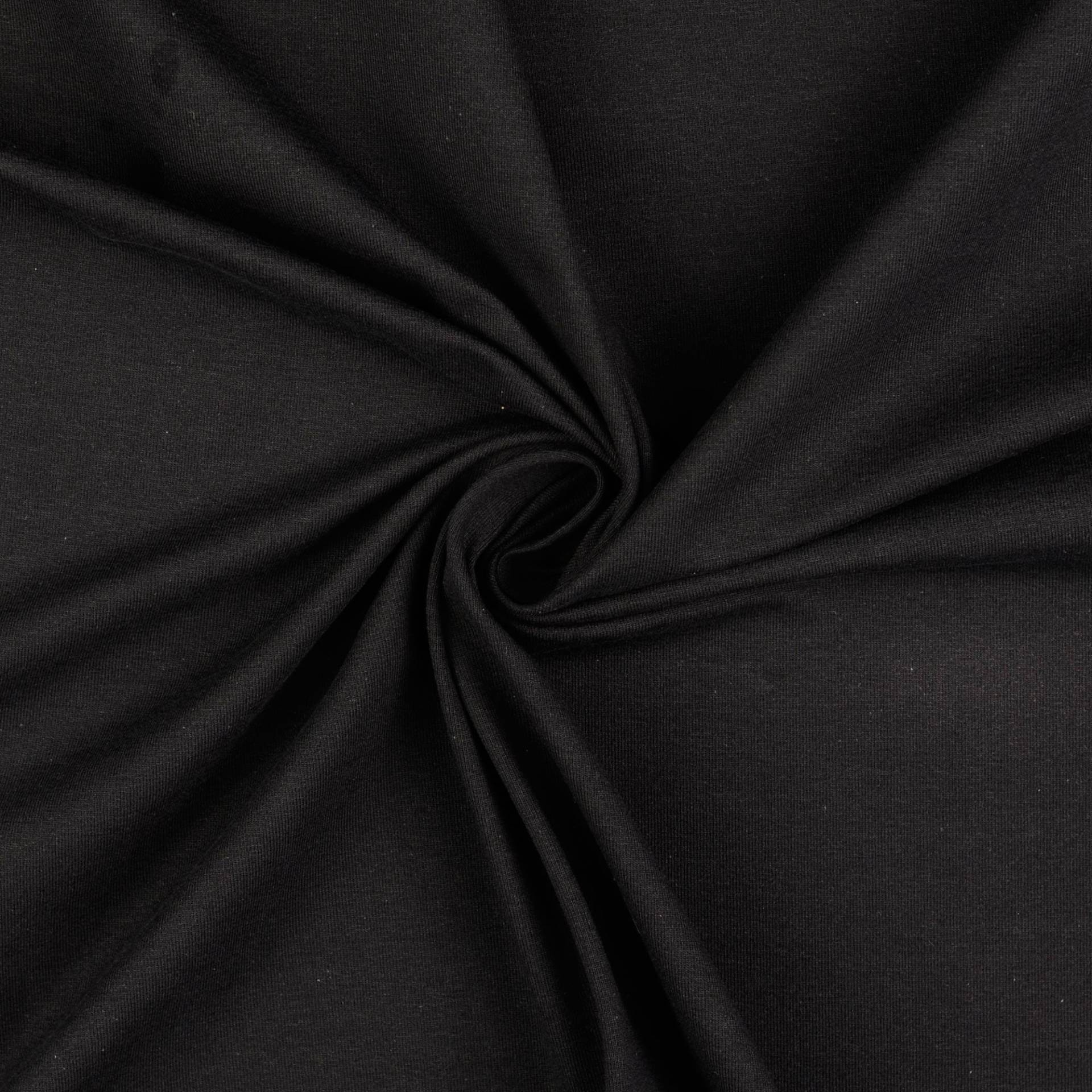 Baumwolljersey Sopo, schwarz Baumwolljersey Sopo, schwarz von Stoffe Hemmers