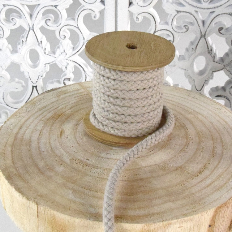 Baumwollkordel, 1cm, pastellbraun Baumwollkordel, 1cm, pastellbraun von Stoffe Hemmers