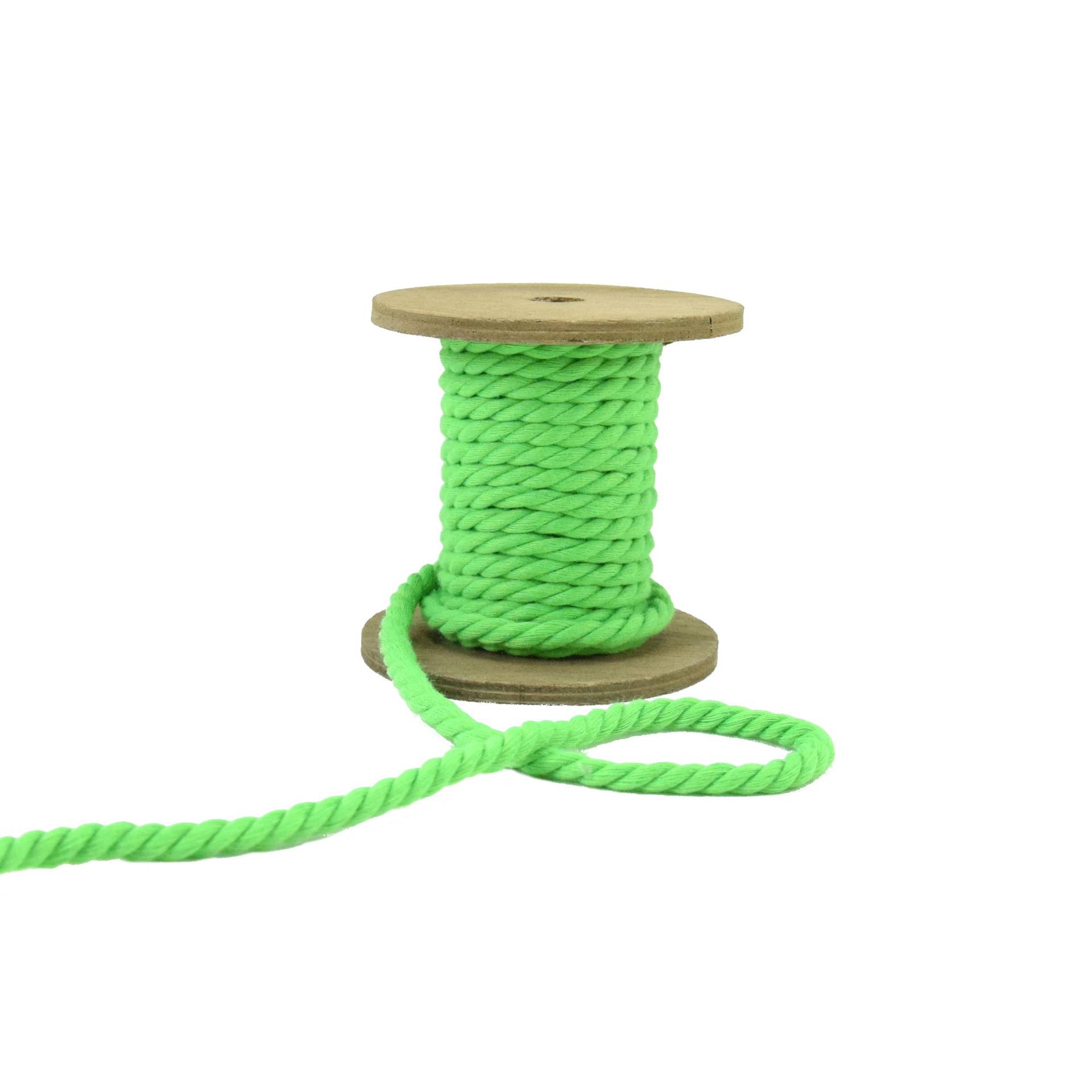 Kordel gedreht 5 mm, neongrün Kordel gedreht 5 mm, neongrün von Stoffe Hemmers