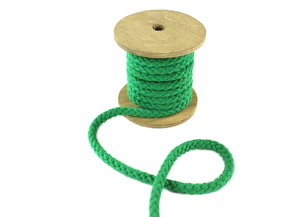Baumwollkordel 8 mm, grün Baumwollkordel 8 mm, grün von Stoffe Hemmers