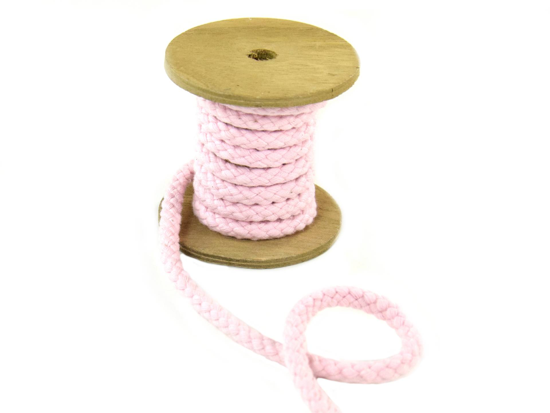 Baumwollkordel 8 mm, pastellrosa Baumwollkordel 8 mm, pastellrosa von Stoffe Hemmers