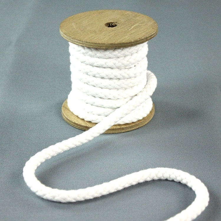 Baumwollkordel 8 mm, weiss von Stoffe Hemmers
