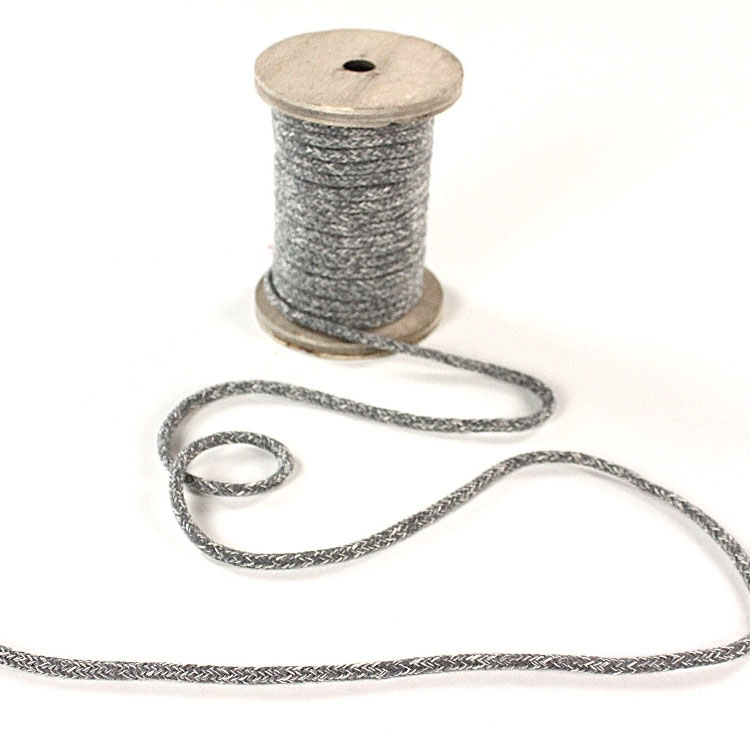 Baumwollkordel melange, grau, 5mm Baumwollkordel melange, grau, 5mm von Stoffe Hemmers