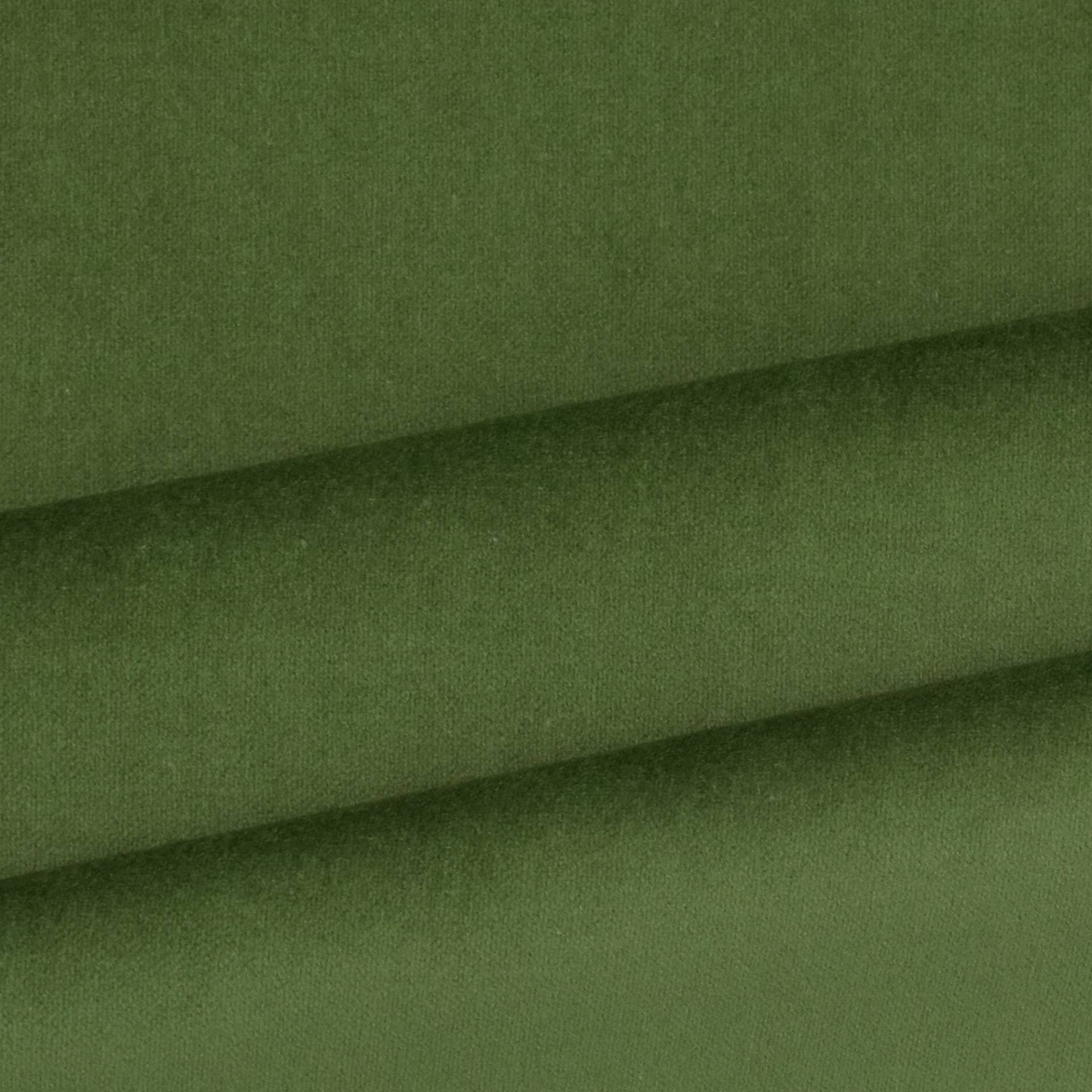 Baumwollsamt uni, mittelgrün von Stoffe Hemmers