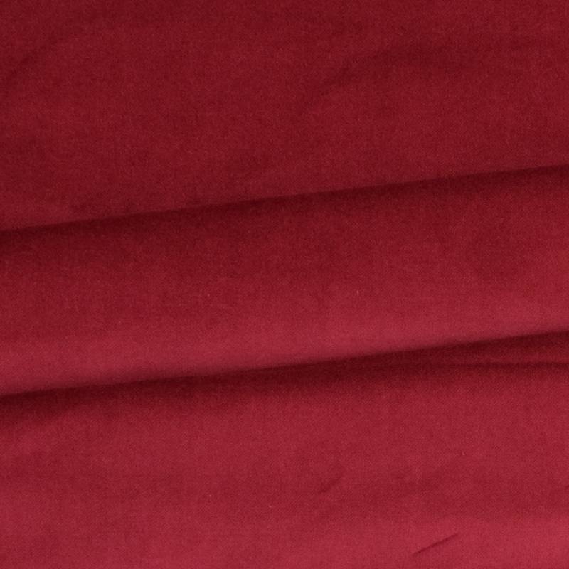 Baumwollsamt uni bordeaux von Stoffe Hemmers
