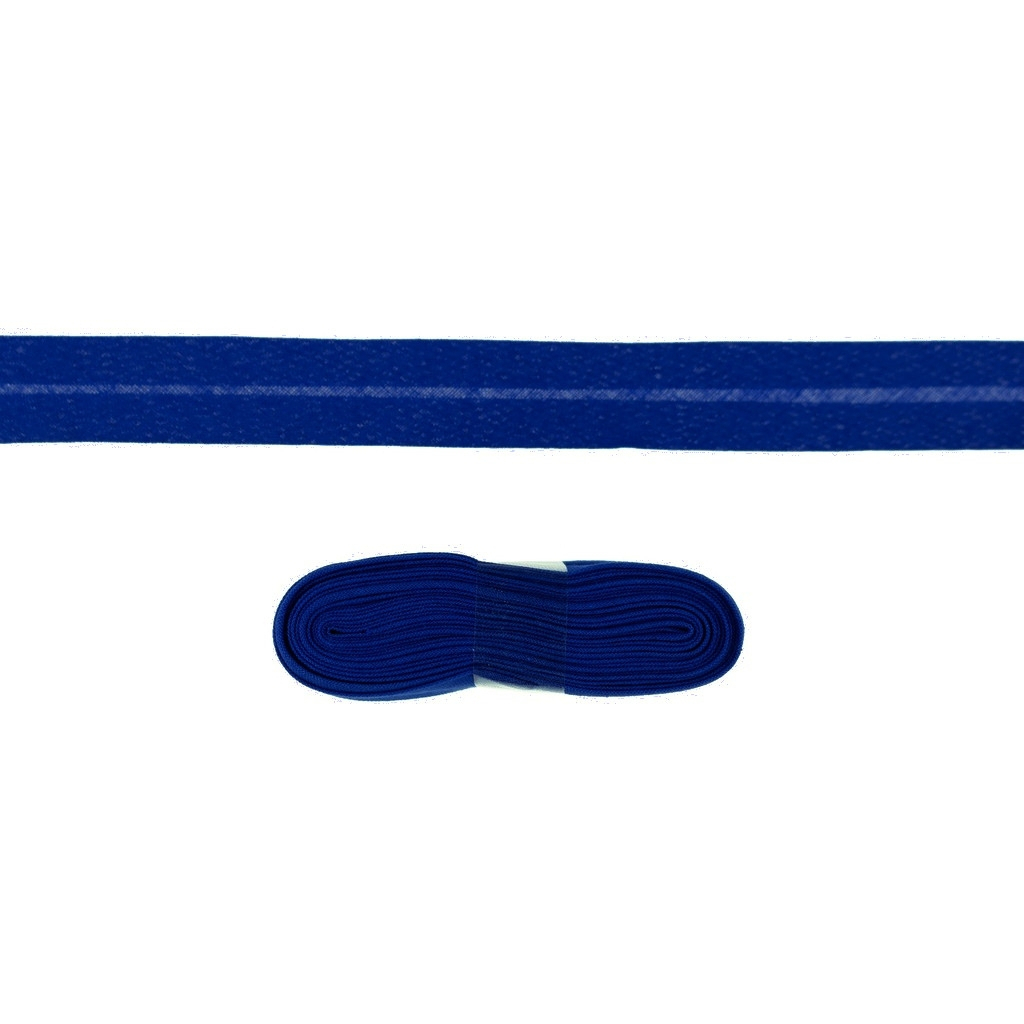 Baumwollschrägband Uni, 3m Stück, royalblau von Stoffe Hemmers