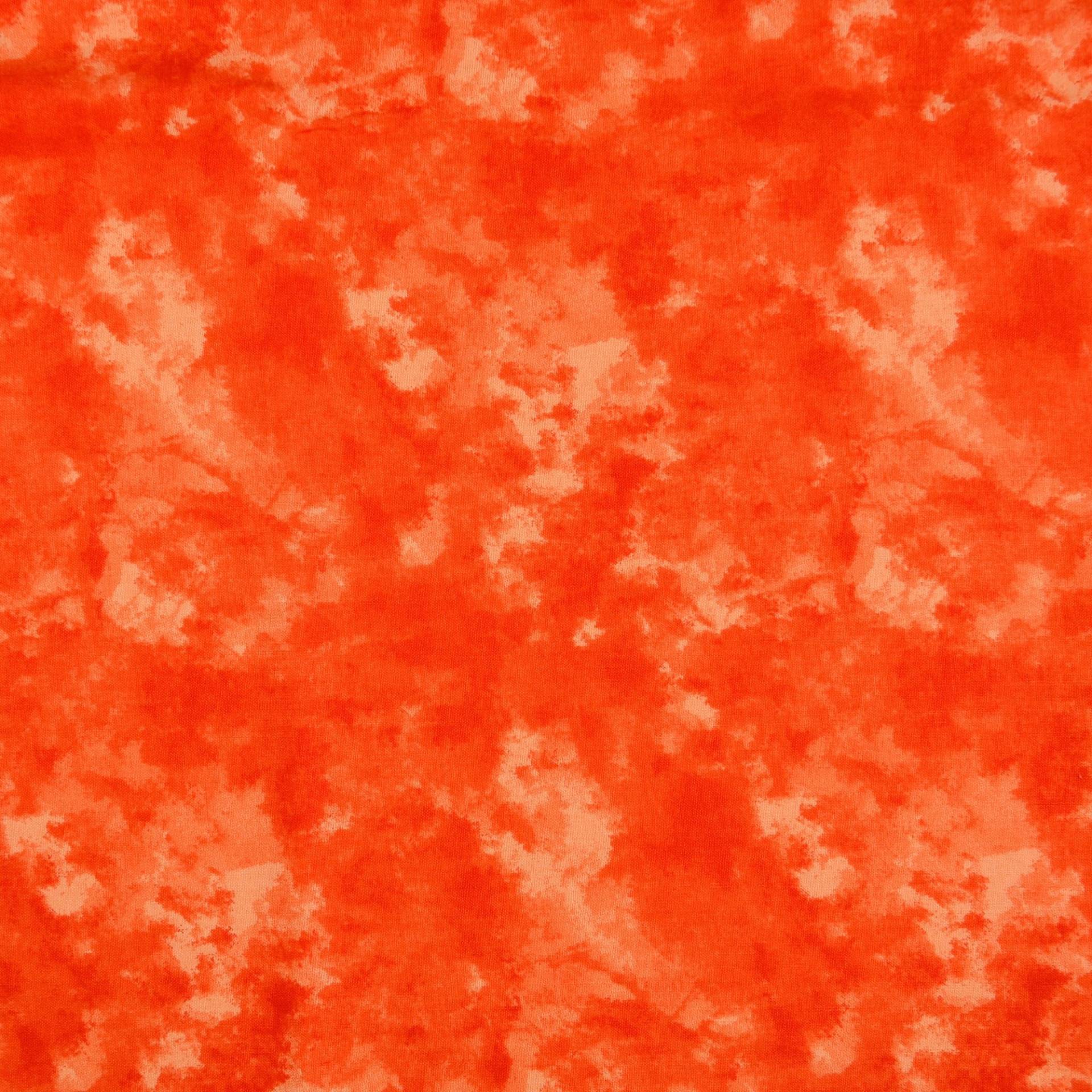 Baumwoll-Cretonne Batikoptik, orange Baumwoll-Cretonne Batikoptik, orange von Stoffe Hemmers