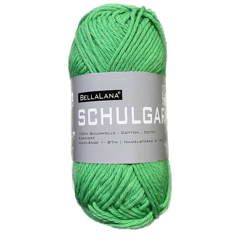 BellaLana Schulgarn 50gr. , grasgrün von Stoffe Hemmers