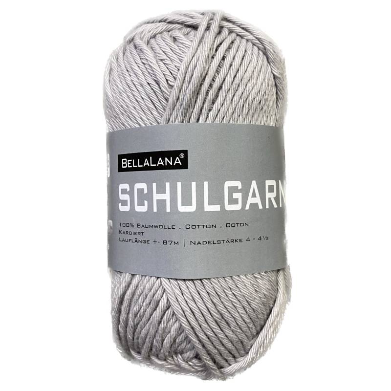 BellaLana Schulgarn 50gr. , hellgrau von Stoffe Hemmers