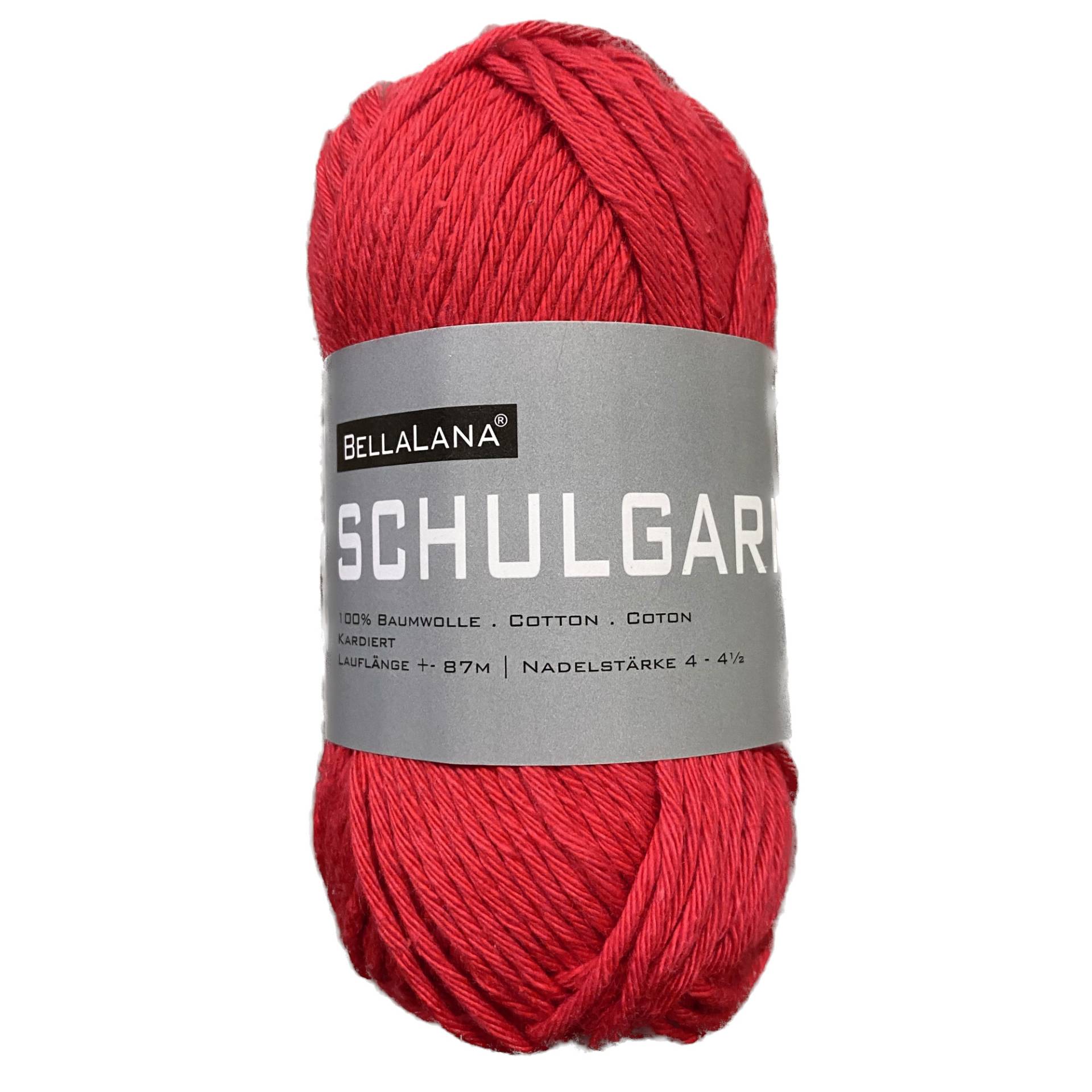 BellaLana Schulgarn 50gr. , rot BellaLana Schulgarn 50gr. , rot von Stoffe Hemmers