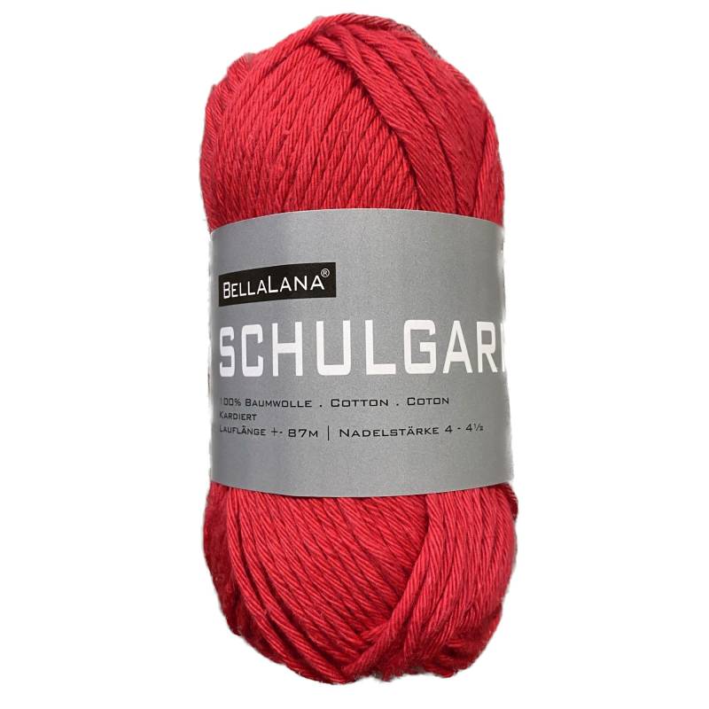 BellaLana Schulgarn 50gr. , rot von Stoffe Hemmers