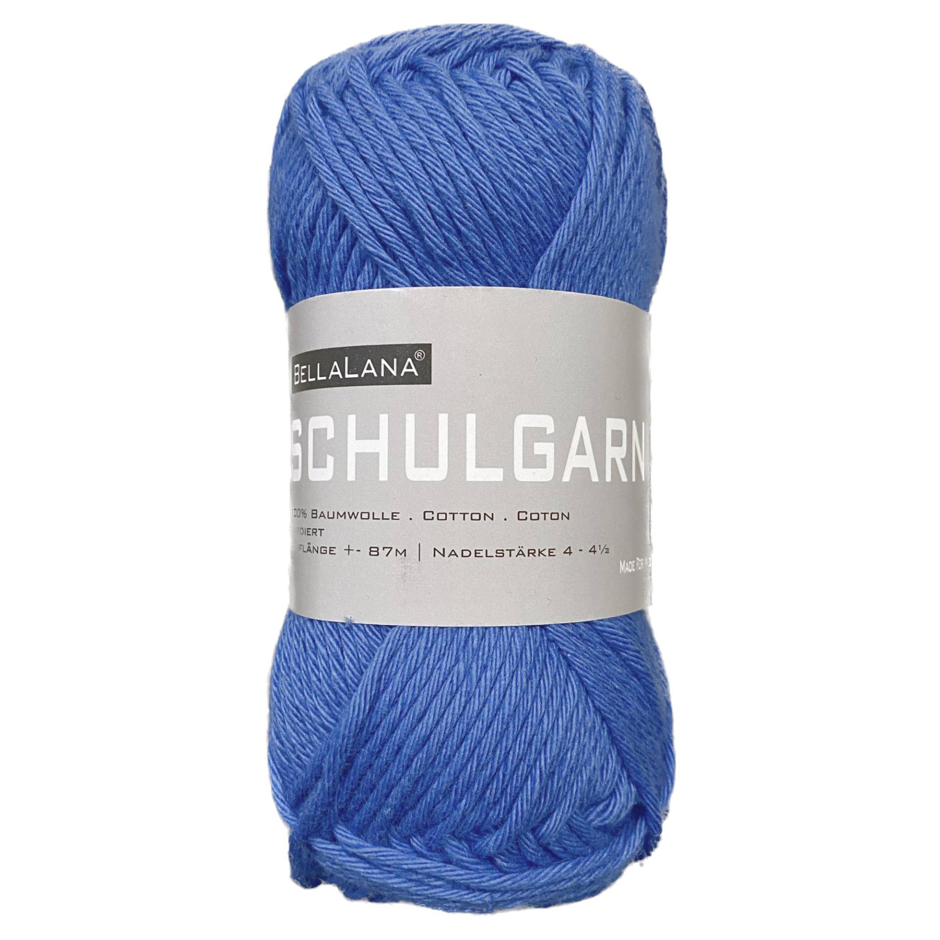 BellaLana Schulgarn 50gr. , royalblau von Stoffe Hemmers